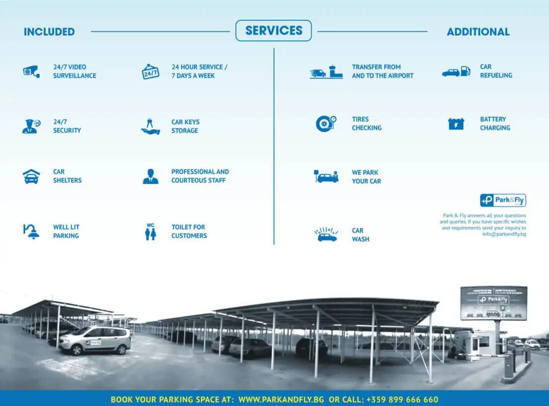 Content creation and graphic design - Digital Presentation - Park and Fly p2