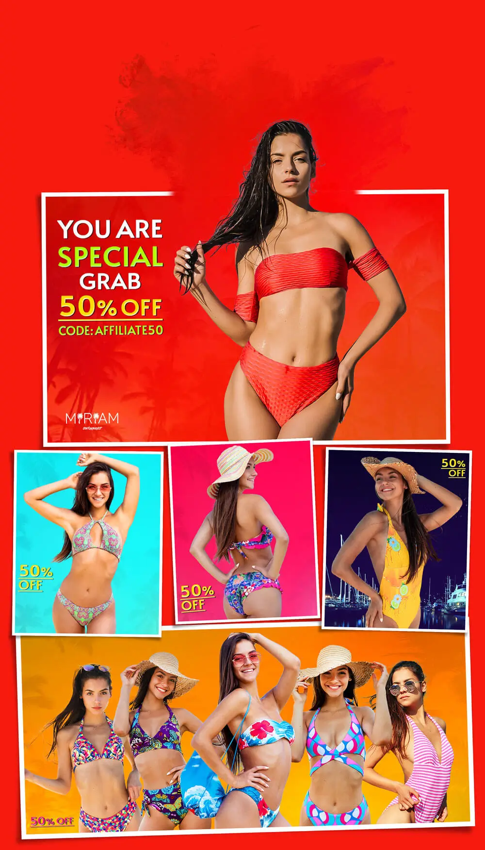 Integrating email marketing - Miriam Swimwear