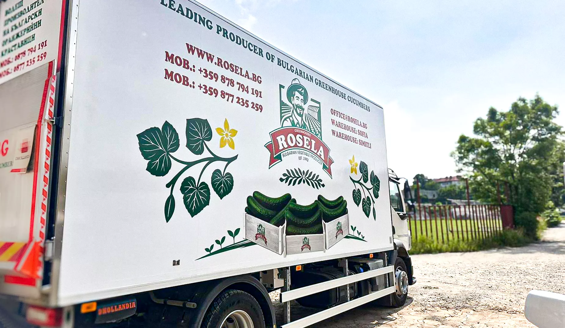 Rosela AD branded delivery truck demonstrating offline extension of digital marketing case study campaigns results